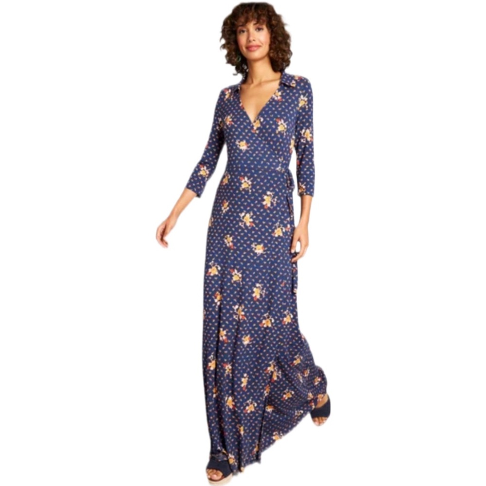 Modcloth Spring In On Me Wrap Dress Size Medium Maxi Dress True Wrap Style